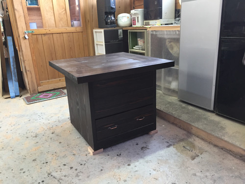 屋久杉　囲炉裏　テーブル　引き出し付 屋久杉 囲炉裏 テーブル 引き出し付 屋久杉囲炉裏テーブル引き出し付