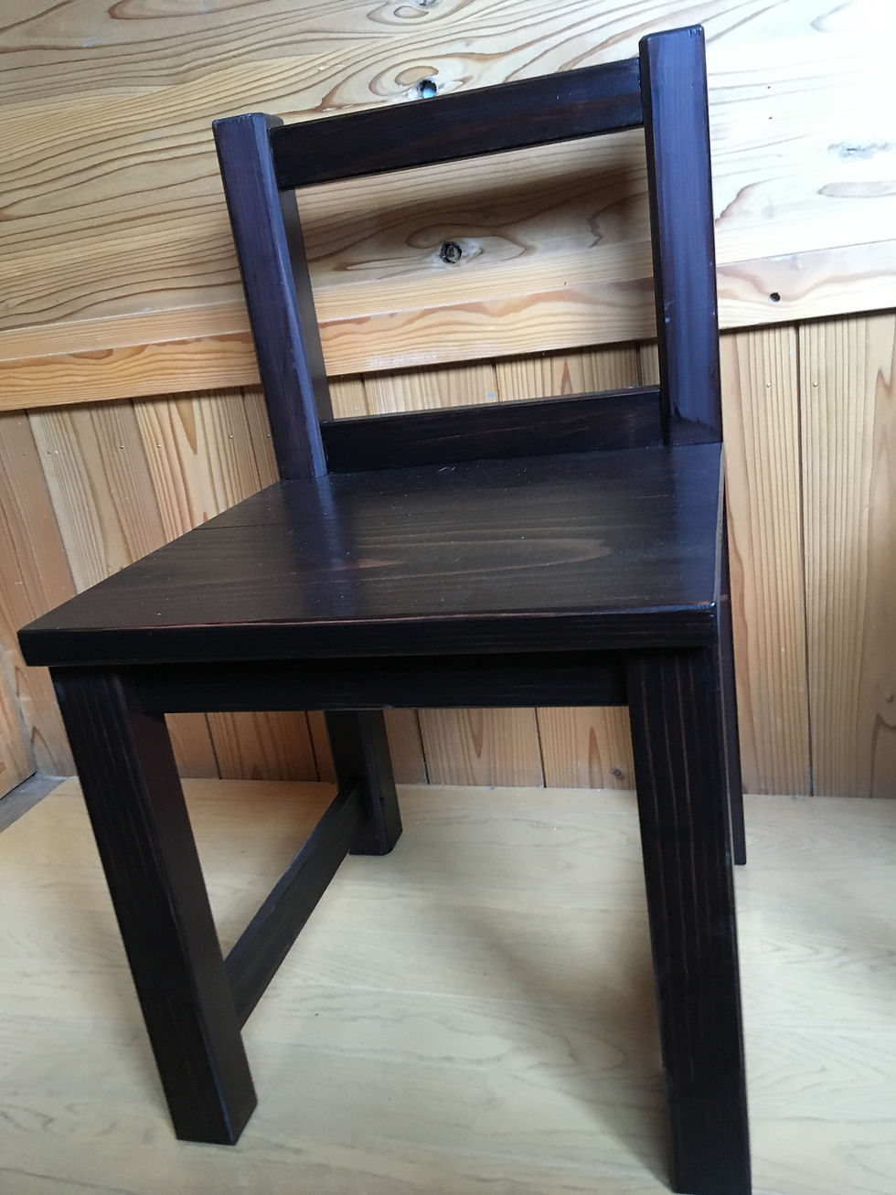 木製手作り椅子4脚セット