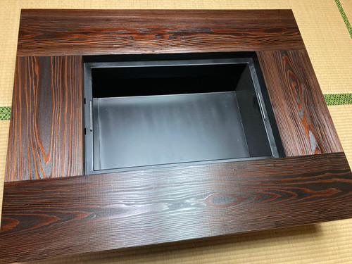 炉端付き座卓 囲炉裏テーブル座卓タイプ1000x800x280㎜ | 七輪テーブルと