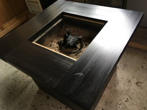 箱型囲炉裏テーブル850X850X700mm引き出し付き | 七輪テーブルと