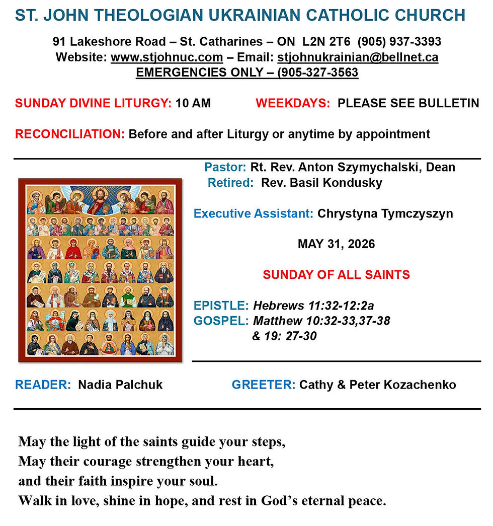 May 31 Bulletin