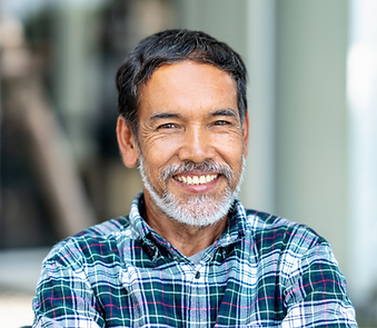 A smiling older man