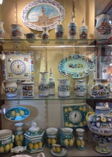 A display case at Galleria.