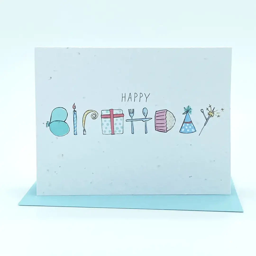 Symbols - Wildflower Birthday Card