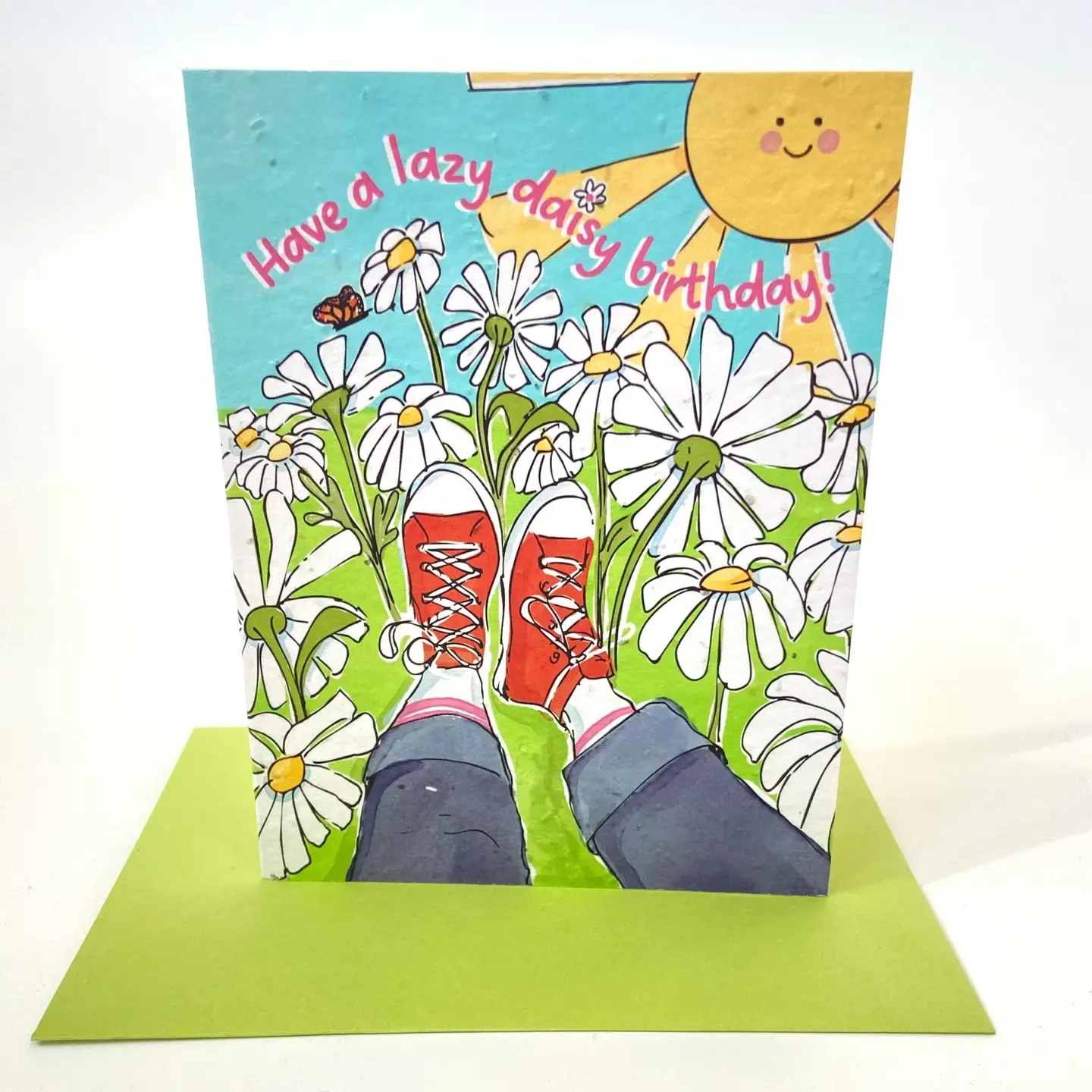 Lazy Daisy - Wildflower Birthday Card