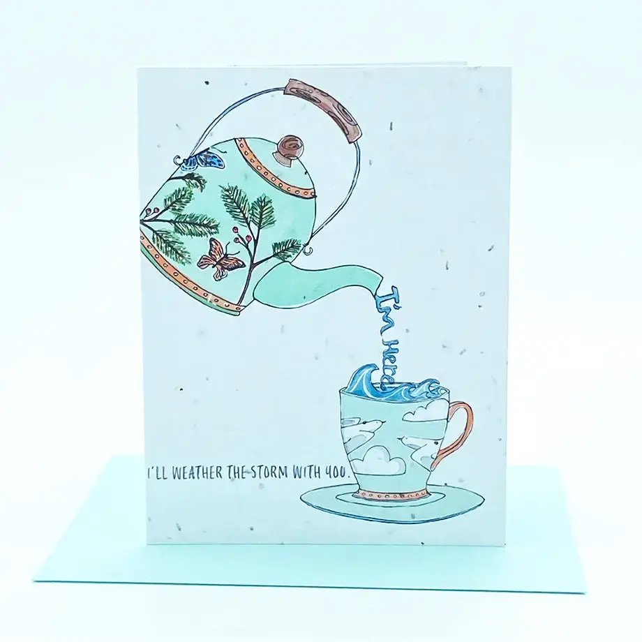 I'm here -Wildflower Plantable Card