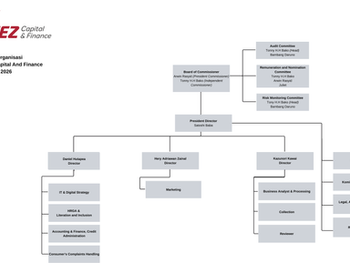 Organizational Structure of PT TEZ Capital And Finance