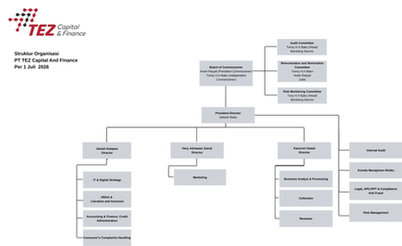 Organizational Structure of PT TEZ Capital And Finance