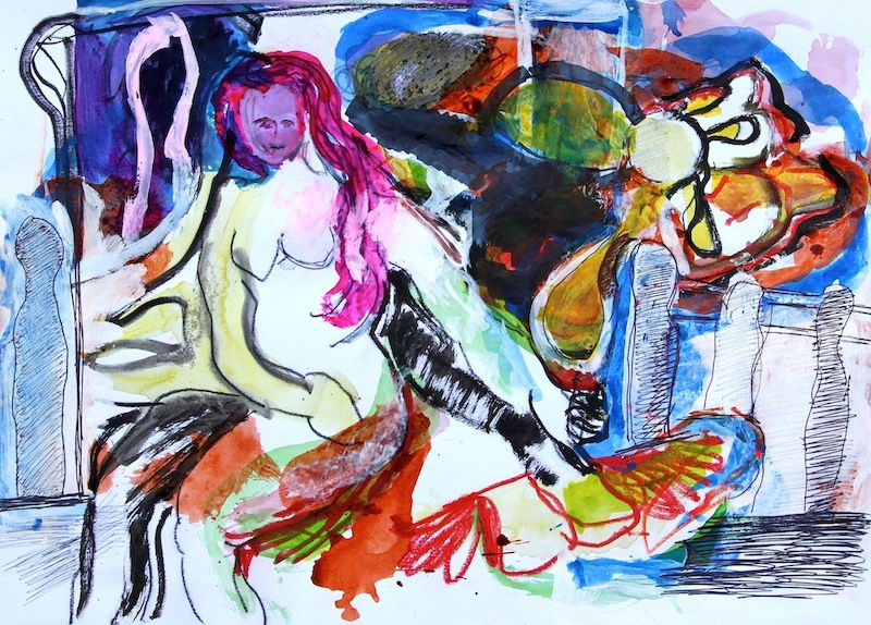 Femme au tournesol, 2018