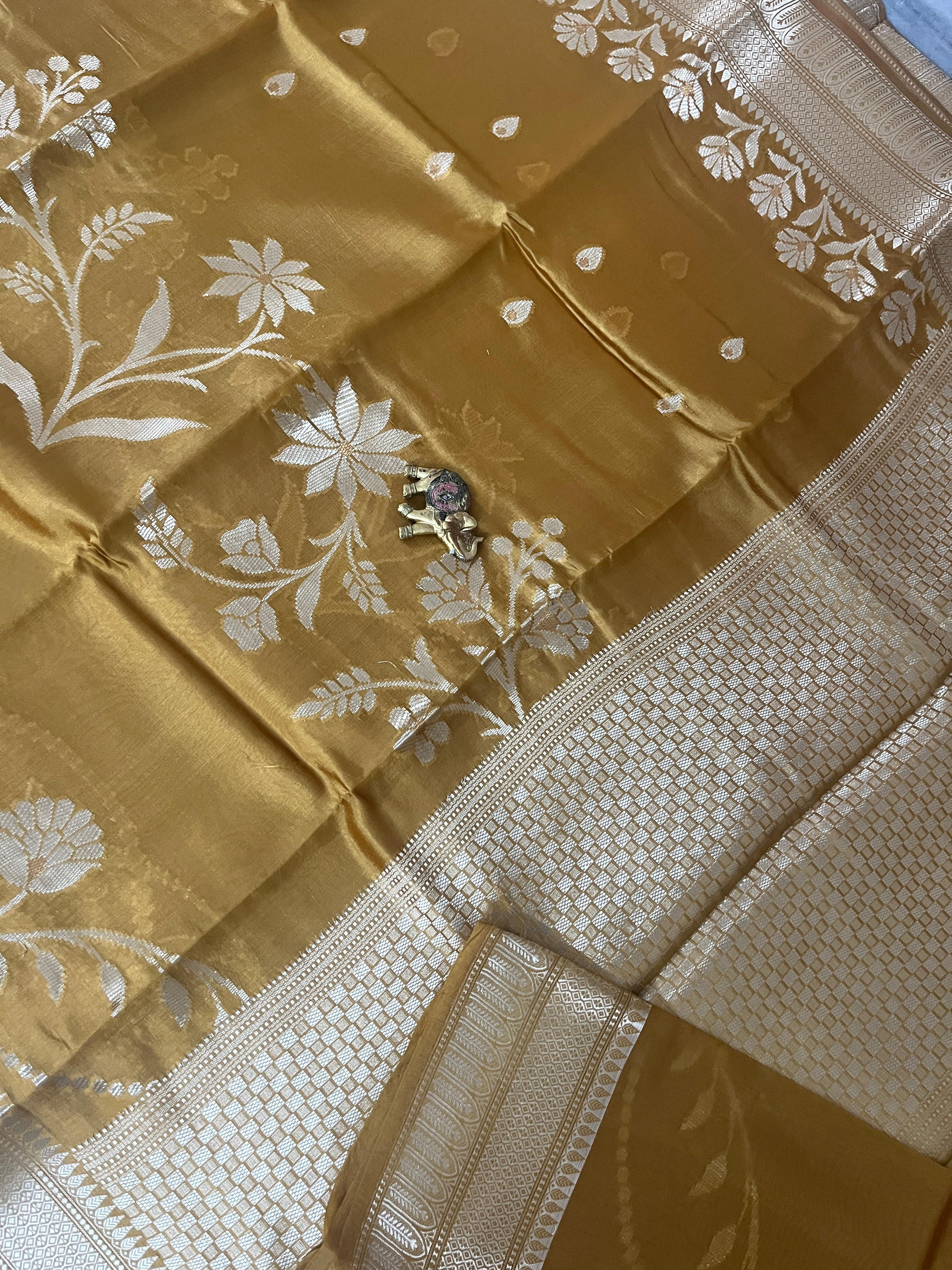 Handloom raw mango saree