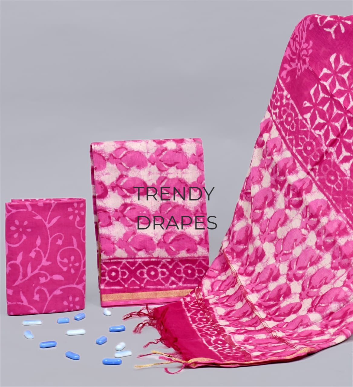 Chanderi dress material