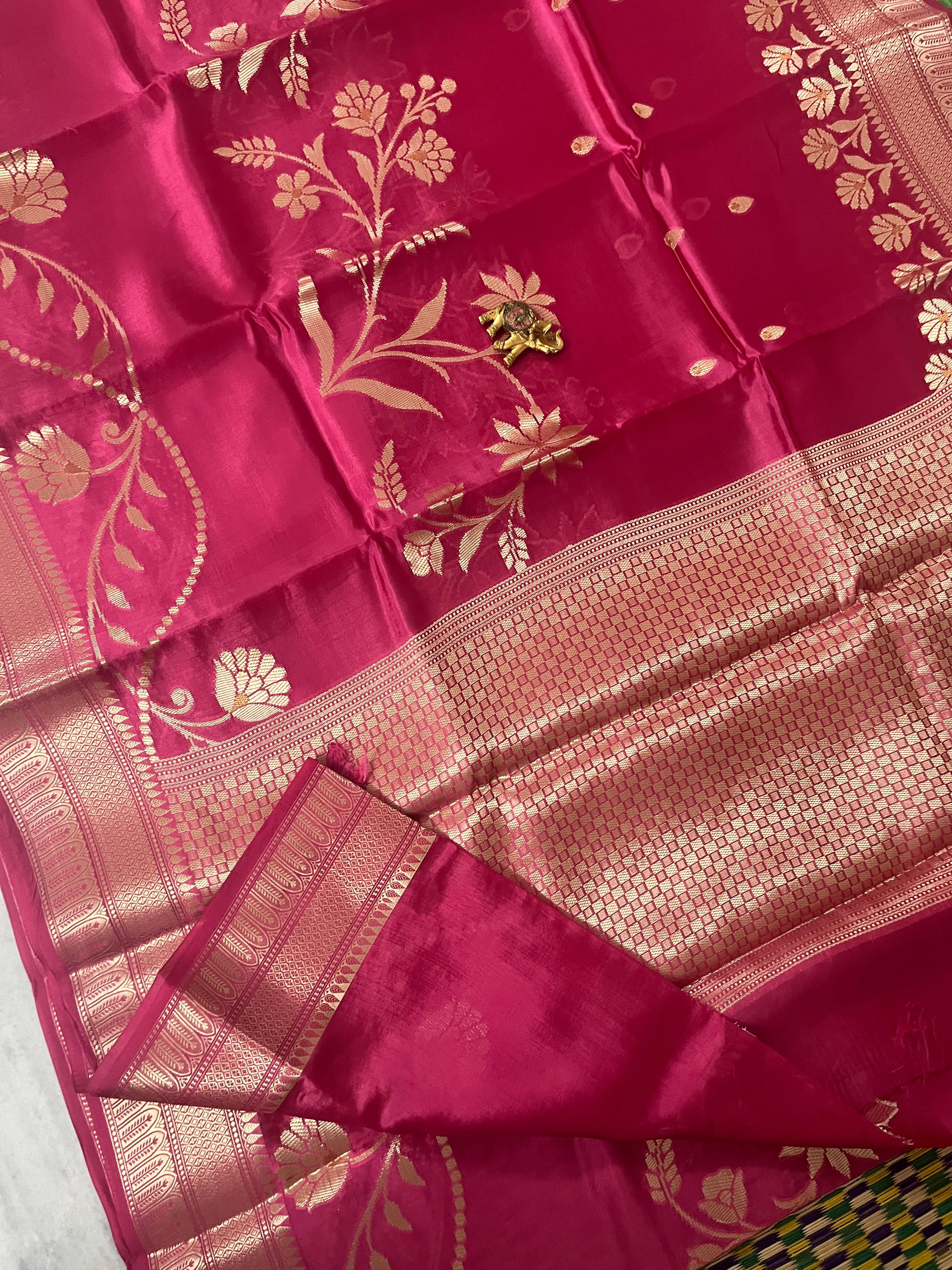 Handloom raw mango saree