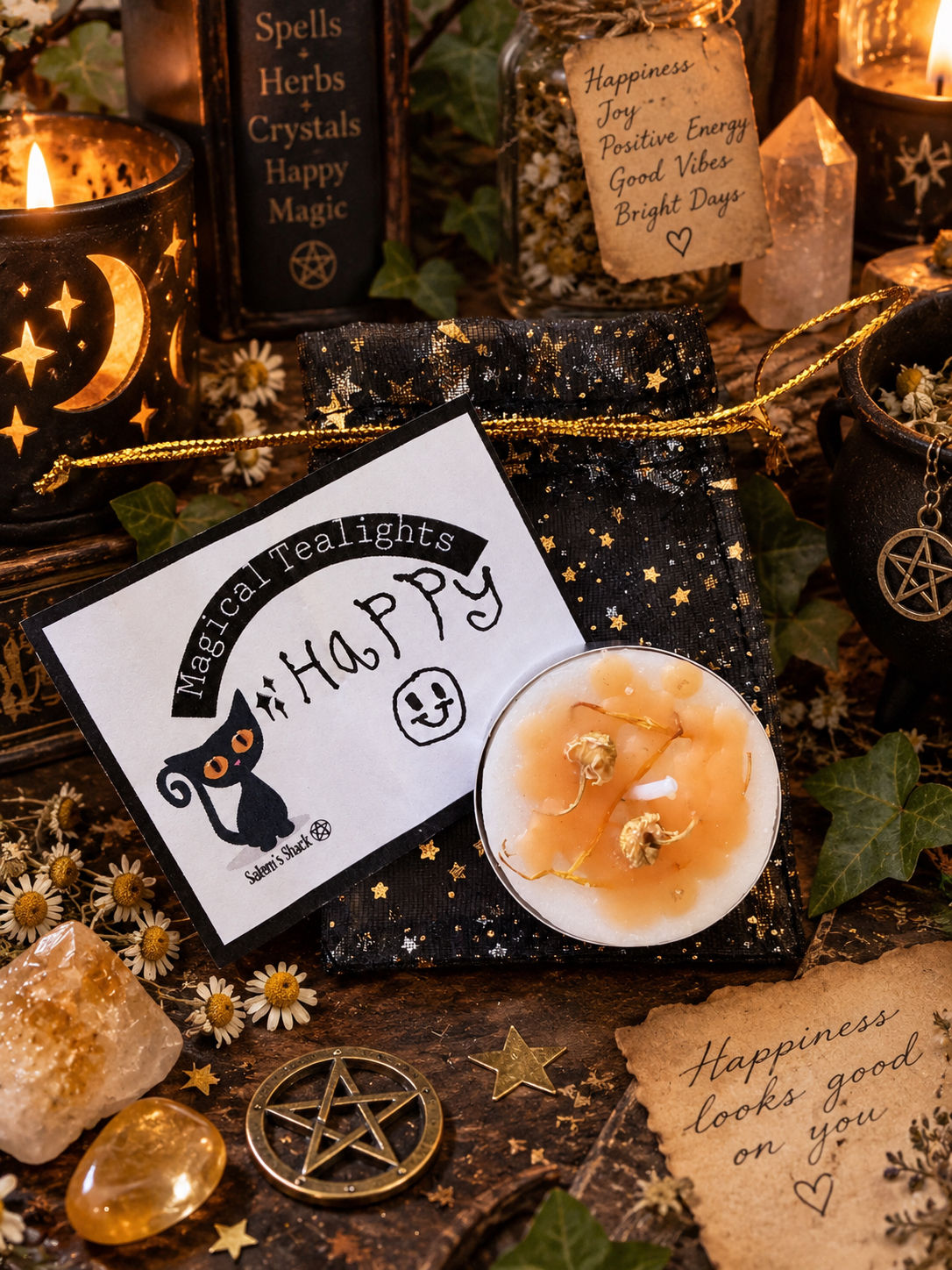 Magical Tealights: created by Salem's Snacks little Wizard