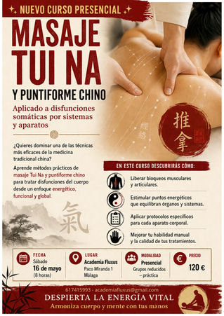 Masaje Tui Na y puntiforme chino: una formación práctica para comprender y tratar el cuerpo desde la medicina tradicional china