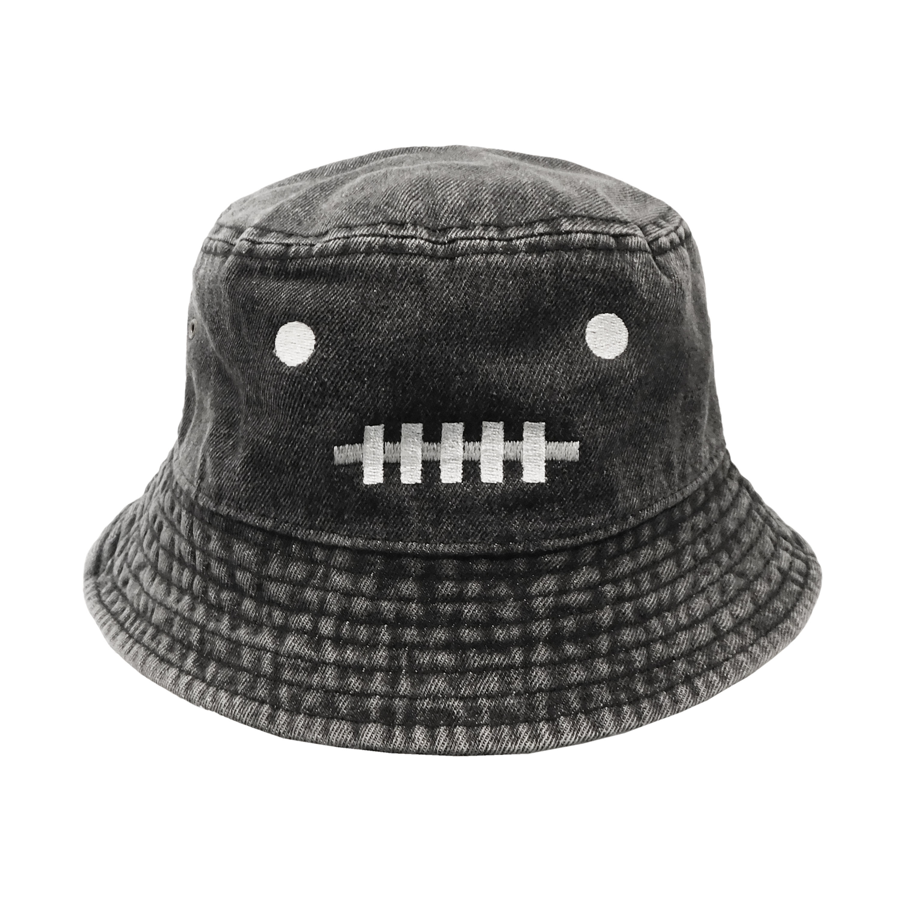 《EDWARD FAMILY》EDWARD FACE BUCKET HAT※BLACK DENIM