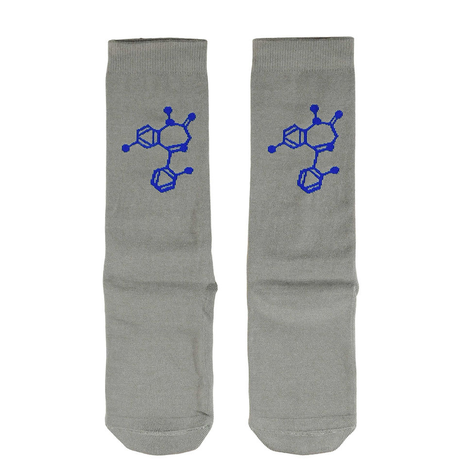 サムネイル： 《科学雑貨Scientia × RAVEL》フルニトラゼパムソックス※GRAY