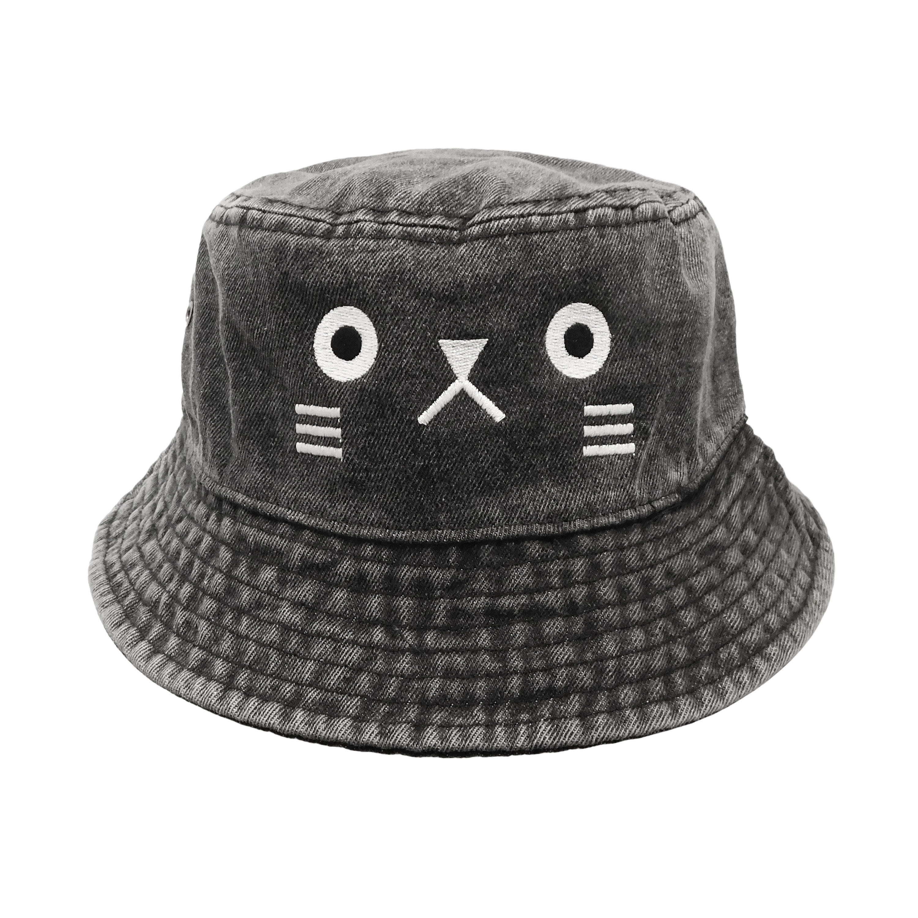 《EDWARD FAMILY》GEORGE FACE BUCKET HAT※BLACK DENIM