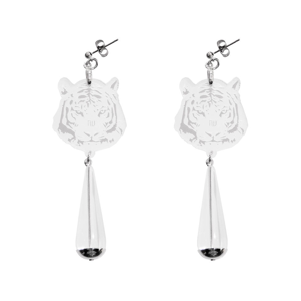 《NV》クリアタイガーピアス/イヤリング