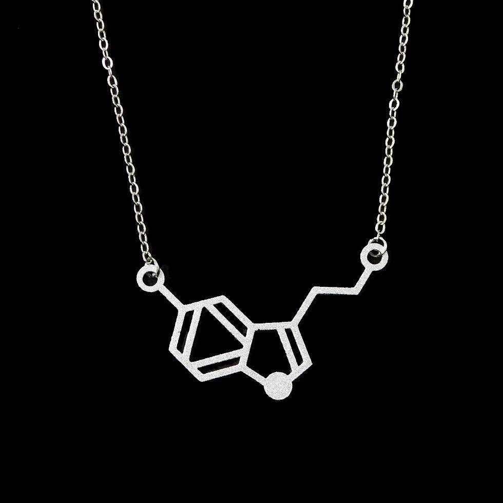 サムネイル： 《科学雑貨Scientia》セロトニンネックレス※シルバー