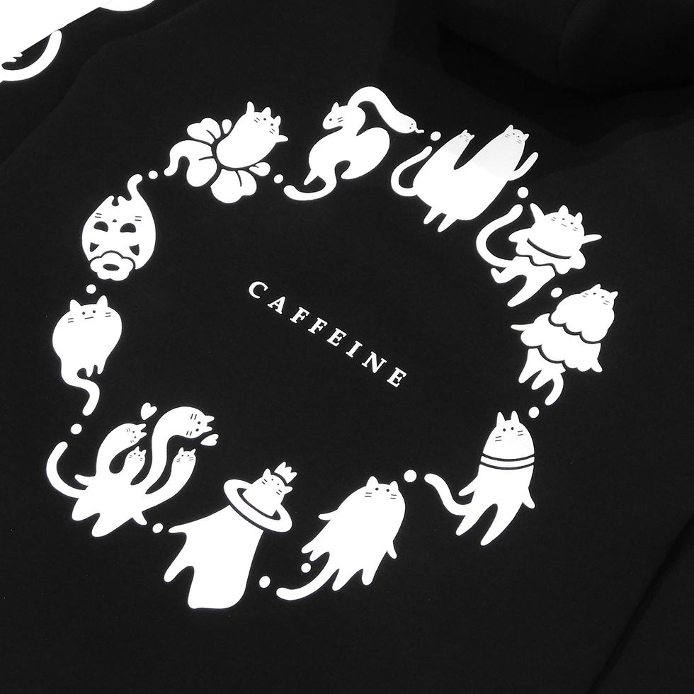 サムネイル： 《CHAOS × CAFFEINE × CAT》ダンボールニット ジップパーカー