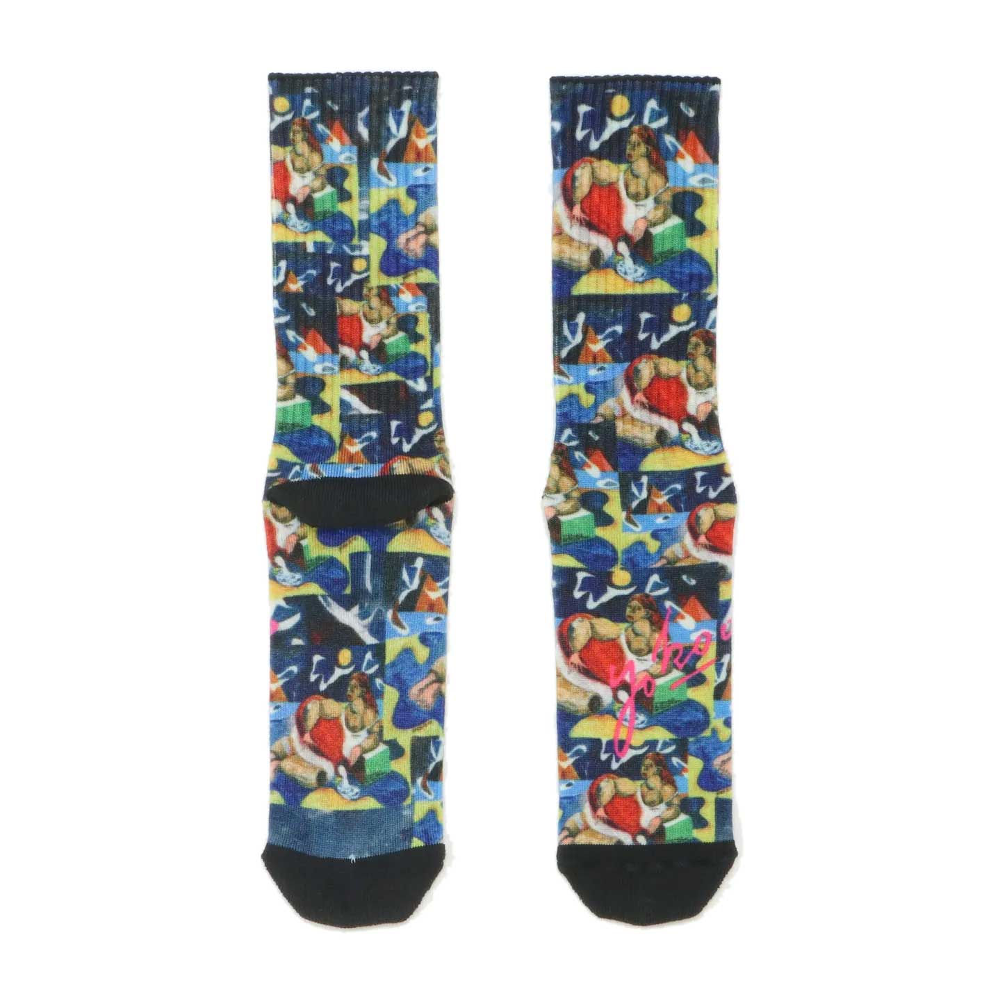 《HOiSUM》連画の河/フォンテンブロウ/横尾忠則/ソックス