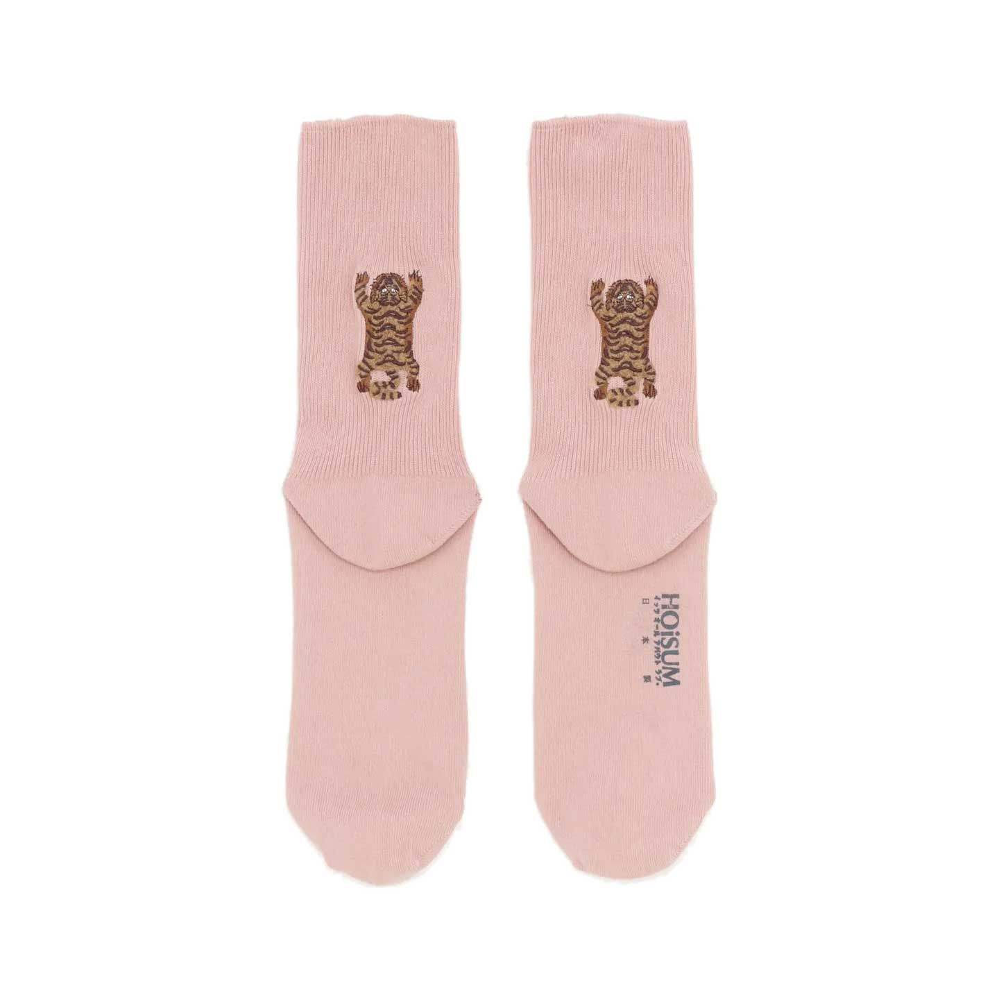 《HOiSUM》トラ刺繍ソックス※PINK