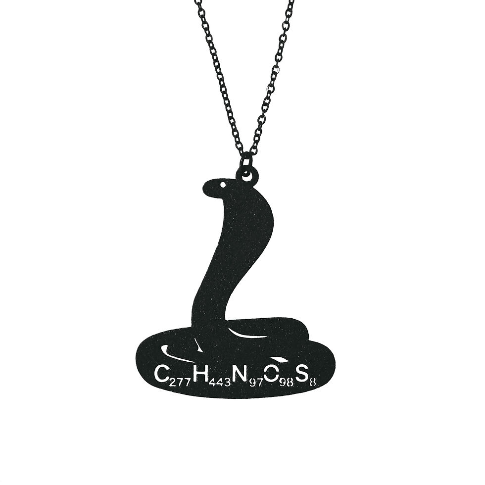 《科学雑貨Scientia》コブラトキシンネックレス※ブラック