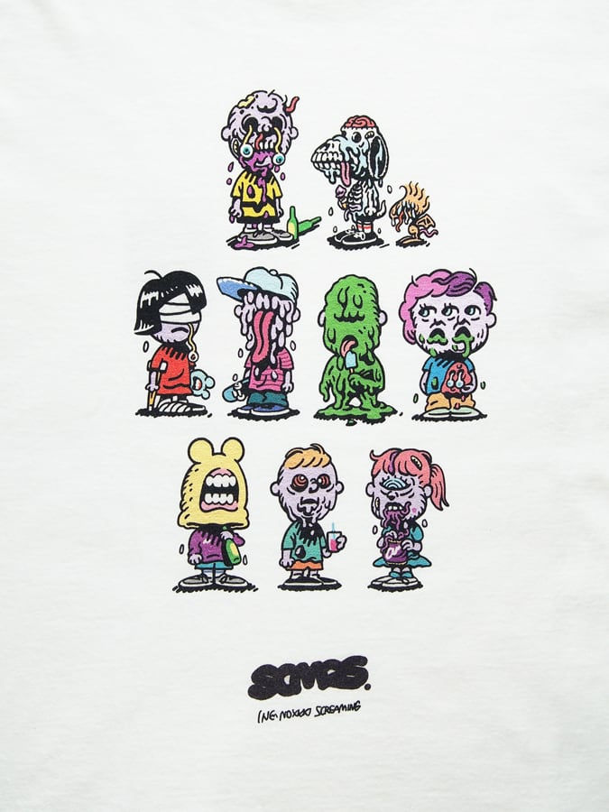 サムネイル： 《INC NOXXX SCREAMING》SNOXXXY & SCMRS. long sleeve T-shirt※WHITE