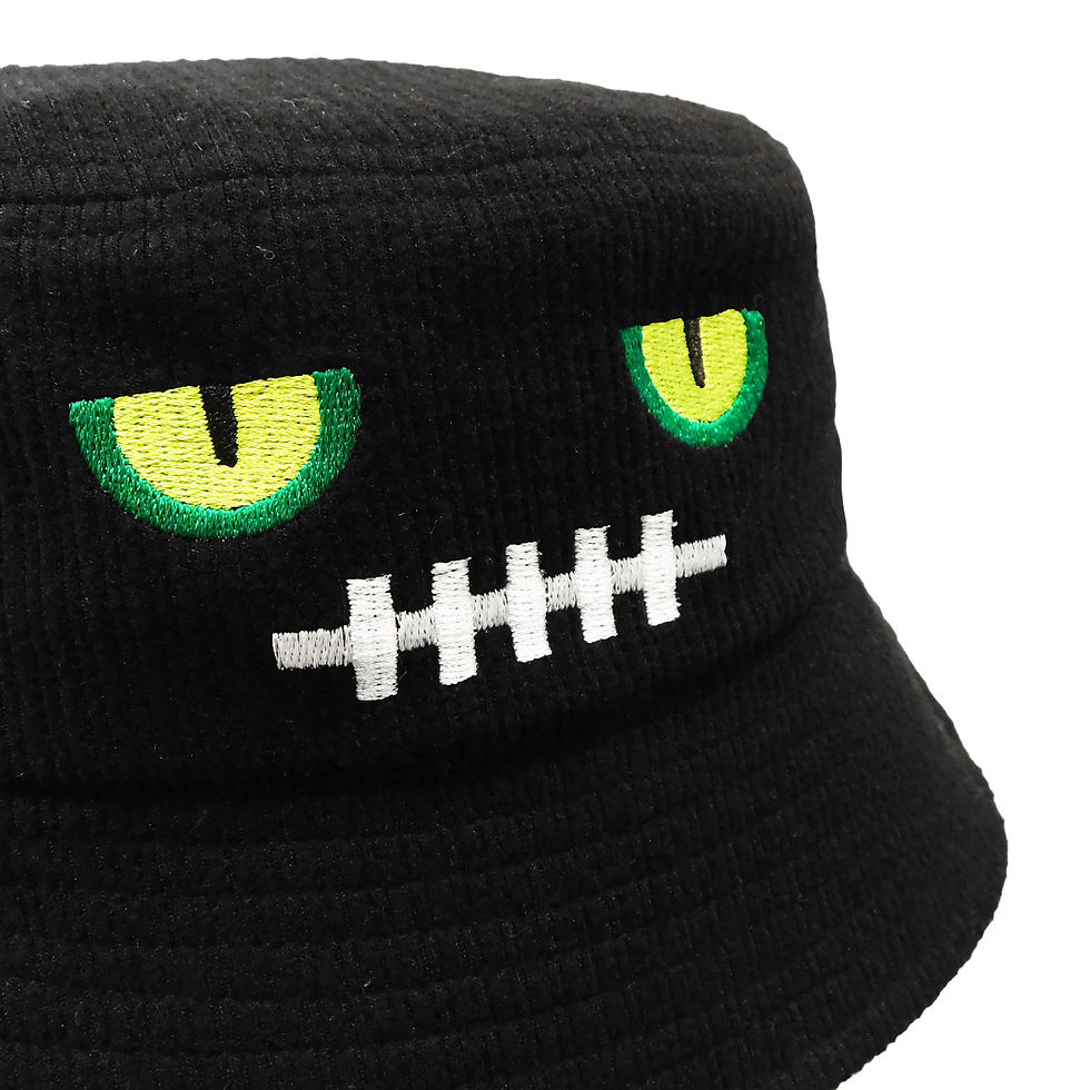 サムネイル： 《SNAKE COLLECTION》EDWARD SNAKE EYE SMOOTH BUCKET HAT※BLACK