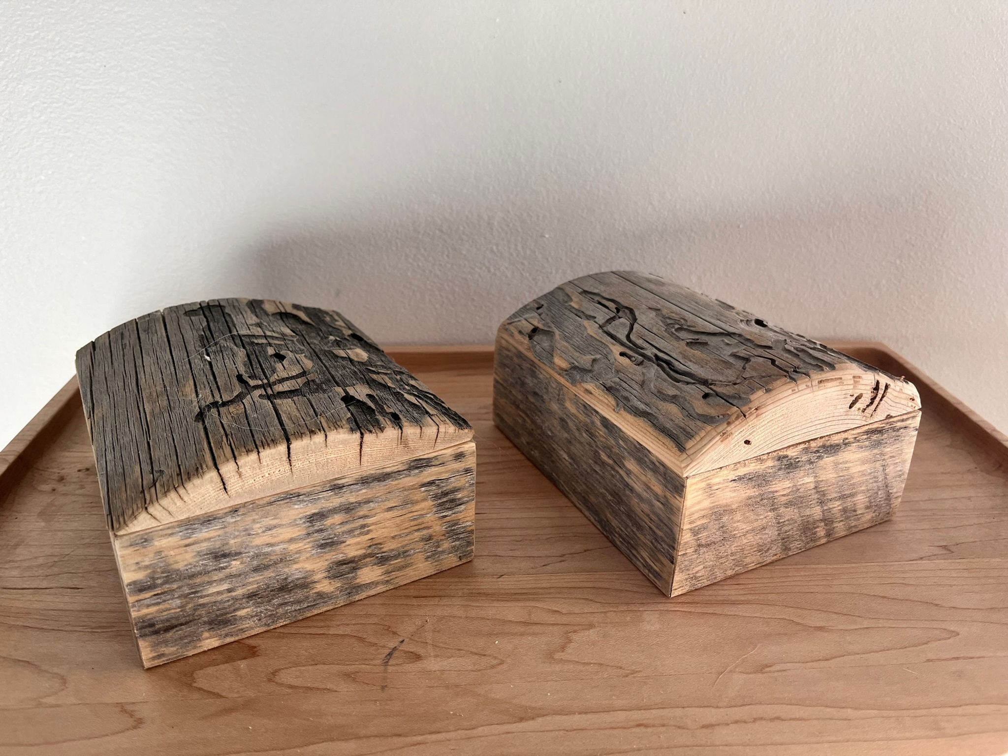 Barnwood trinket boxes