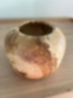 Poplar wood vase