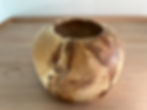 Poplar wood vase
