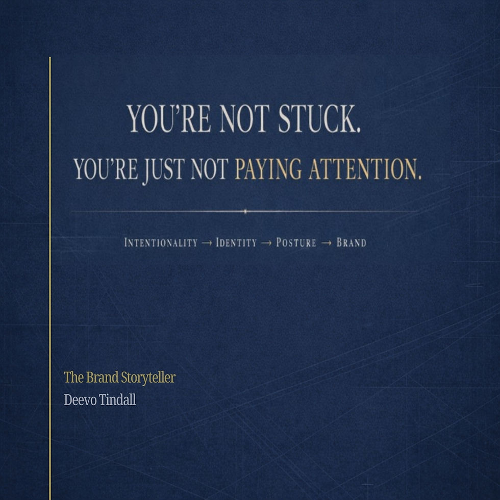 Person feeling stuck in life because of lack of awareness and attention