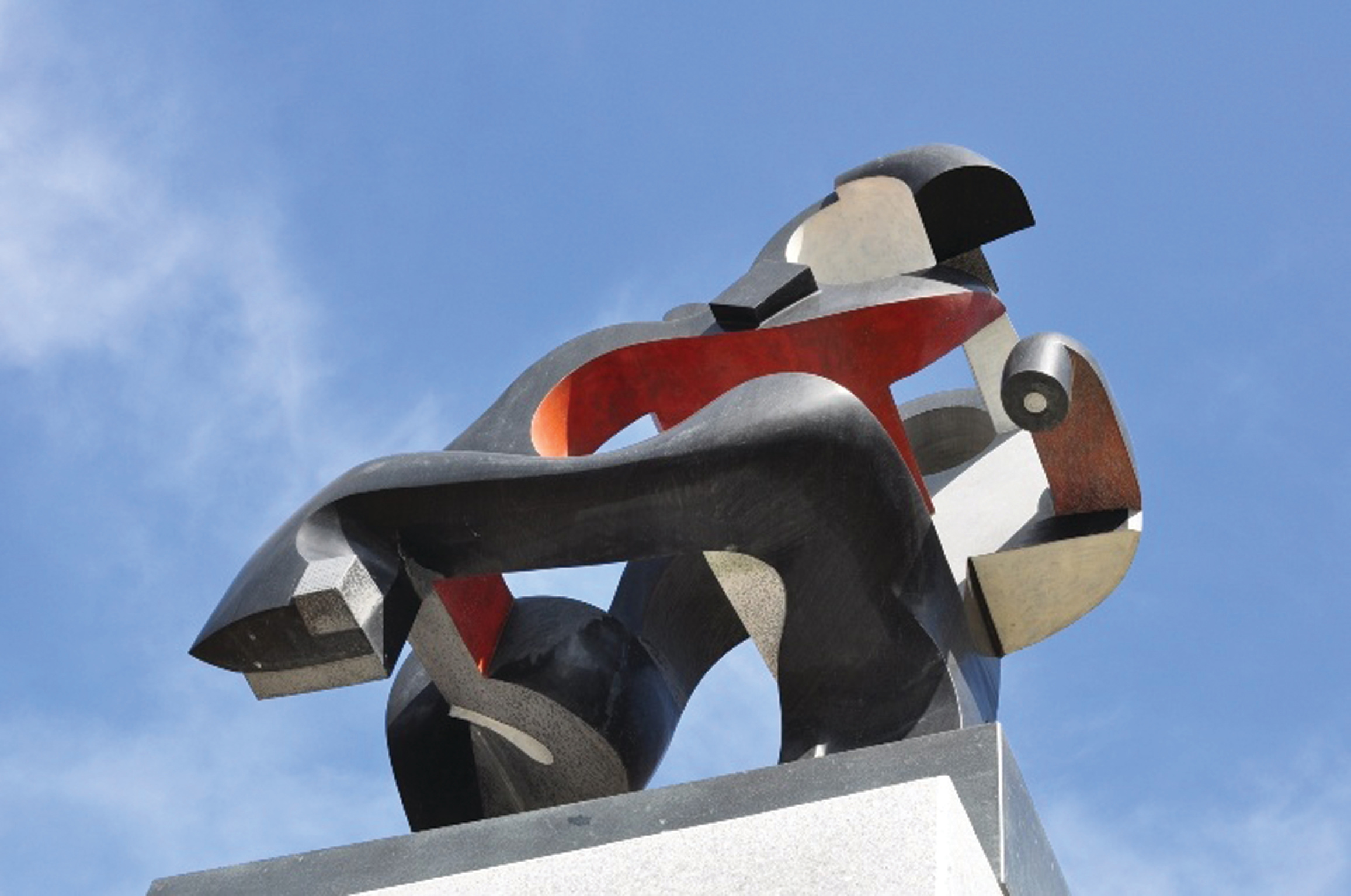 Dancing Forms, black basalt, 110x80x70c