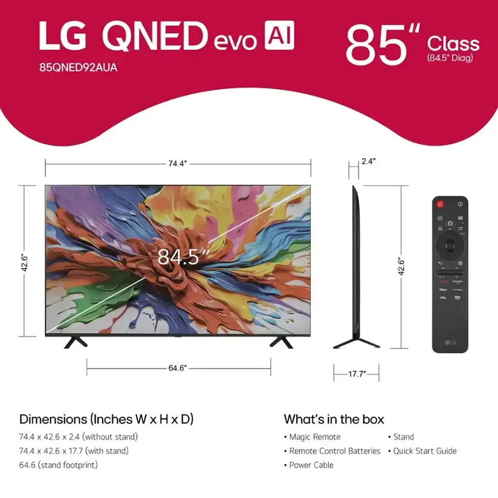 Thumbnail: LG 85QNED92AUA