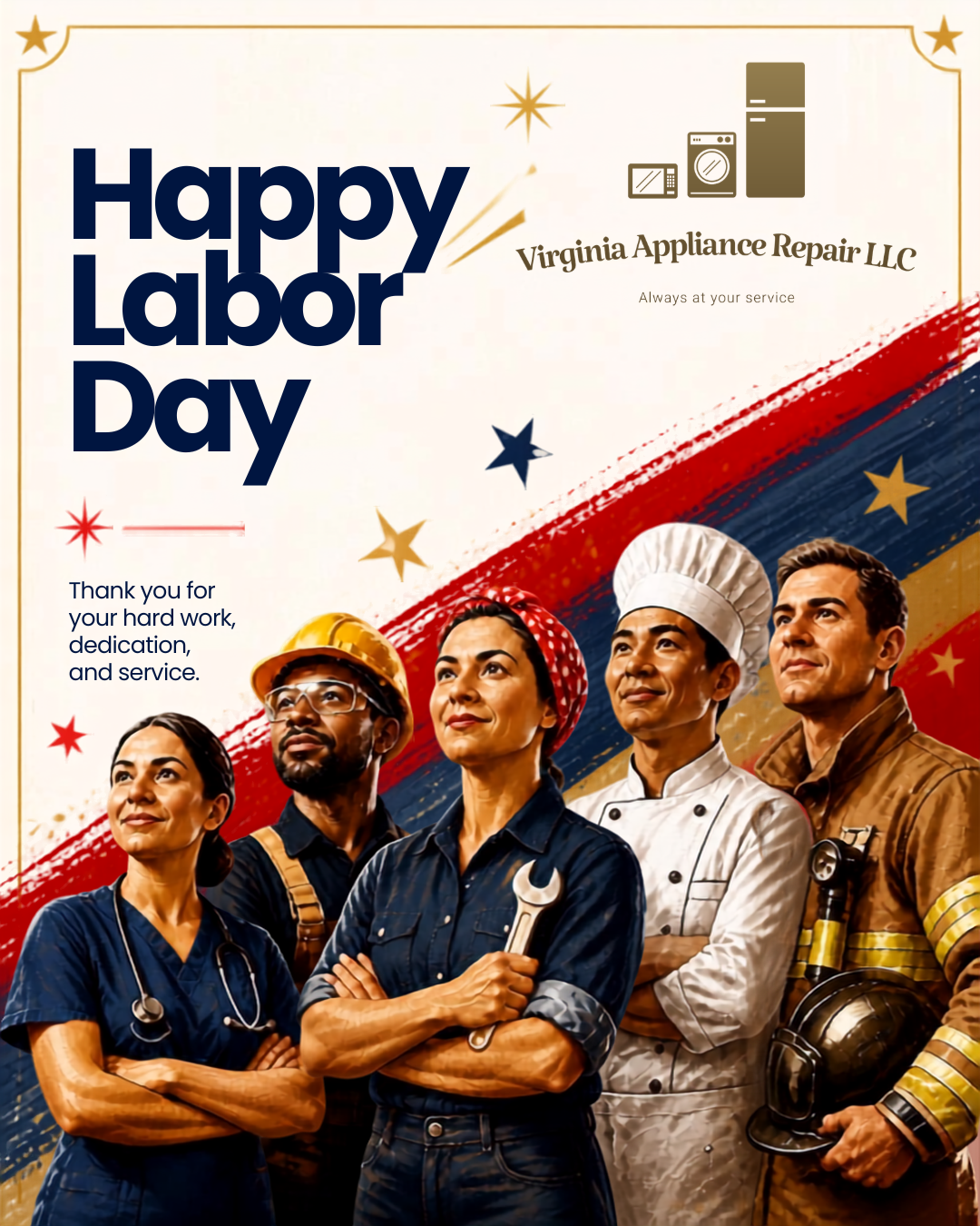 Happy Labor Day From Virginia Appliance Repair