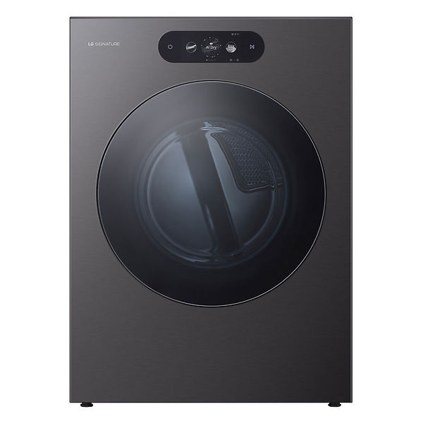 LG SIGNATURE 9.0 CF / 29" Smart Front Load Gas Dryer - Black Steel