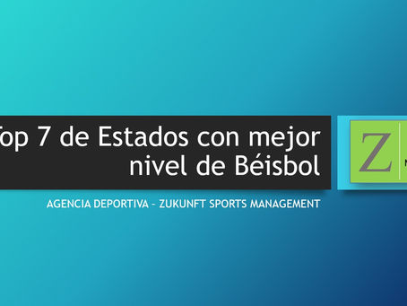 Top 7 de Estados en México con mejor nivel deportivo de Béisbol