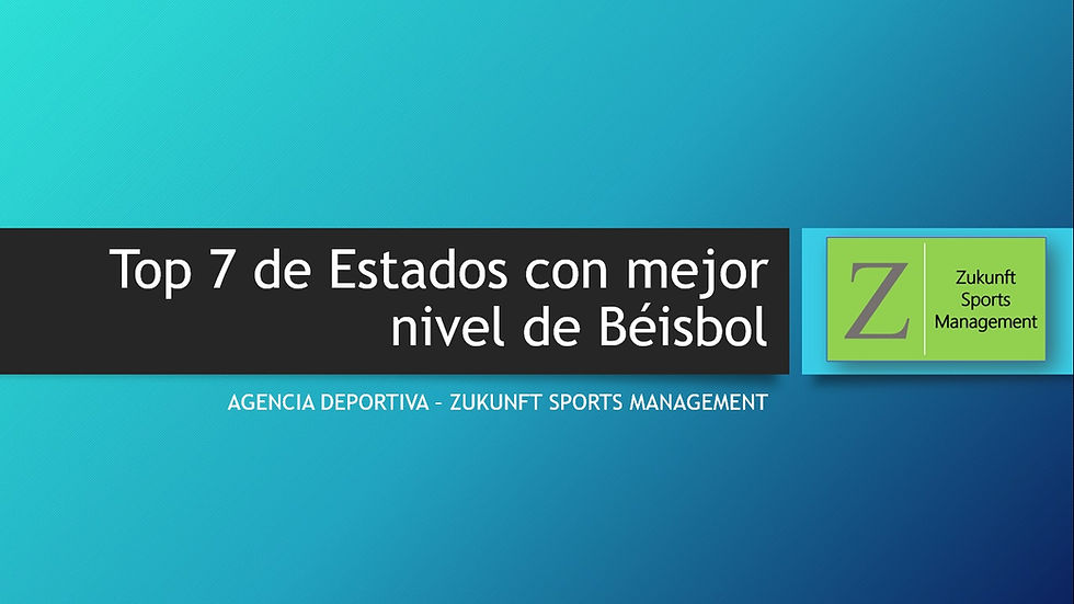 Top 7 de Estados en México con mejor nivel deportivo de Béisbol