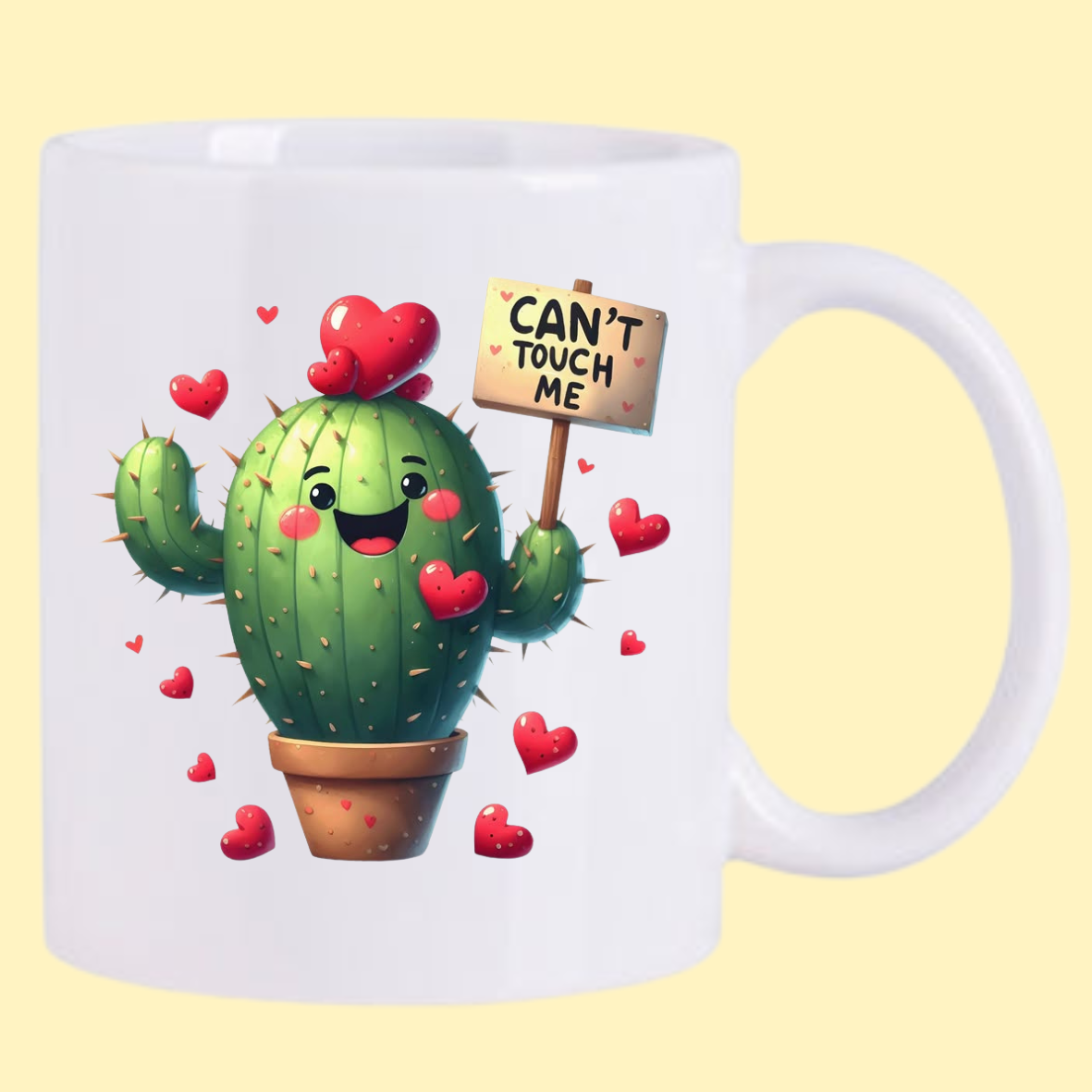 CAN'T TOUCH ME CACTUS MUG