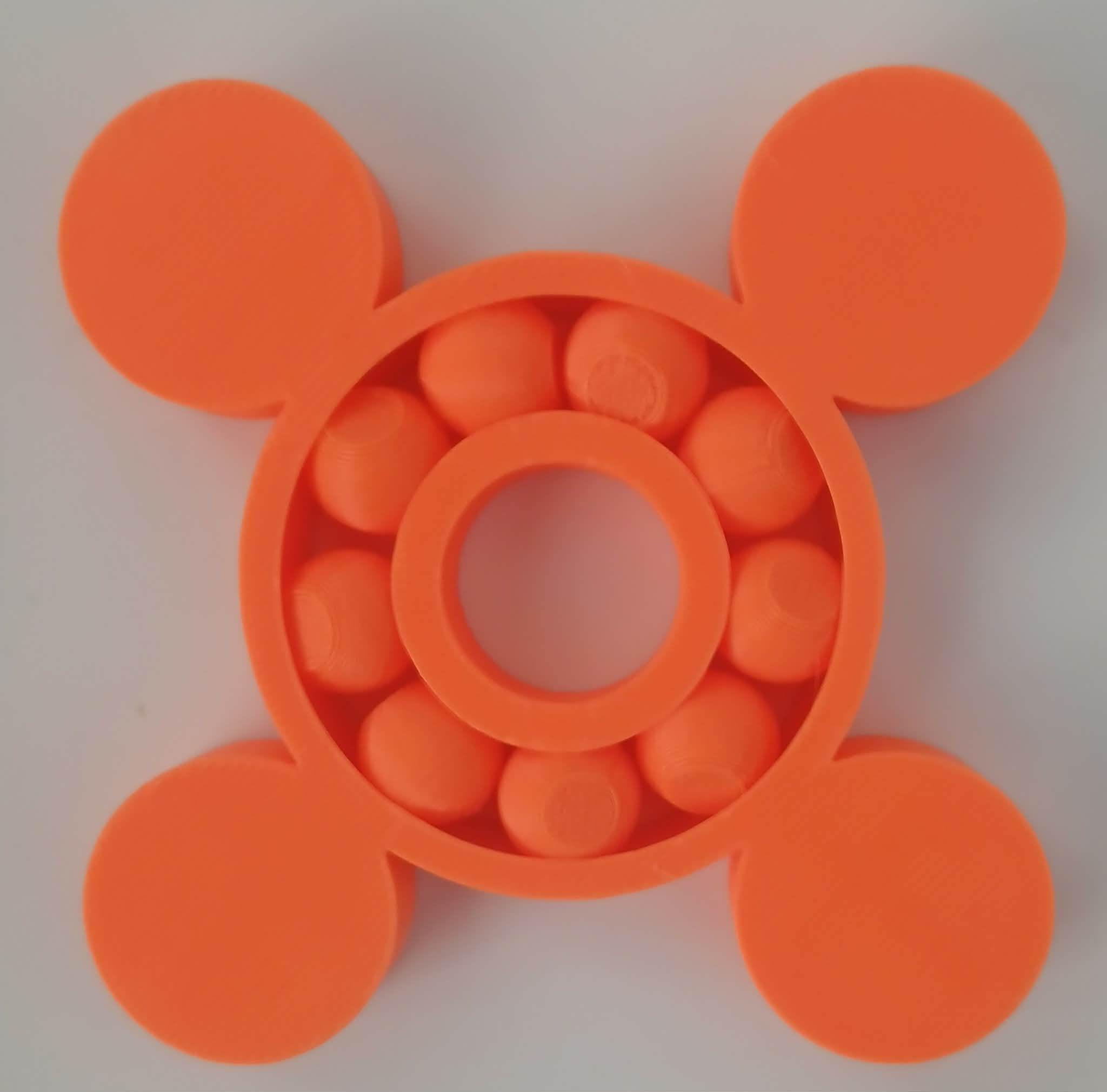 Orange Nice Sized Fidget Spinner Kids Toy Help Autism ADHD Stress toy