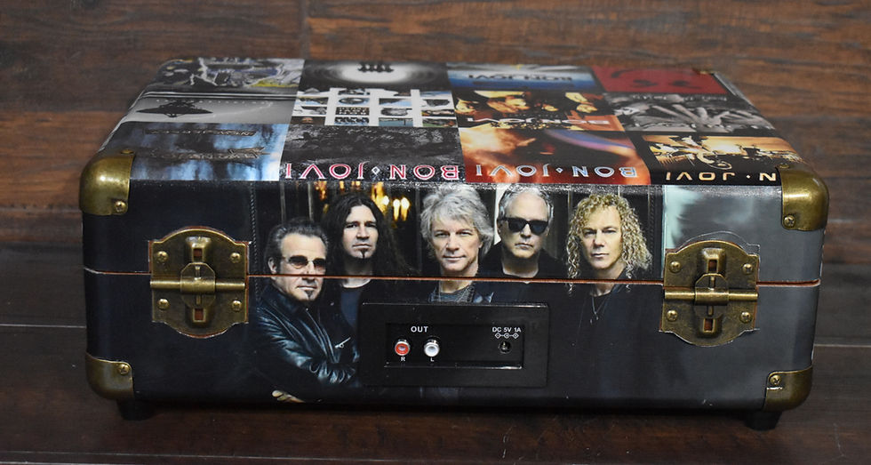 Thumbnail: JBJ SOUL KITCHEN DONATION LTD ED of 100 Bon Jovi Decoupage Turntable