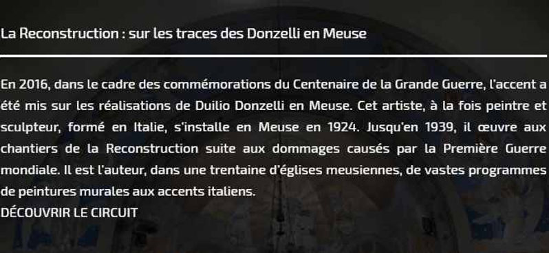 Donzelli Duilio, la Reconstrution