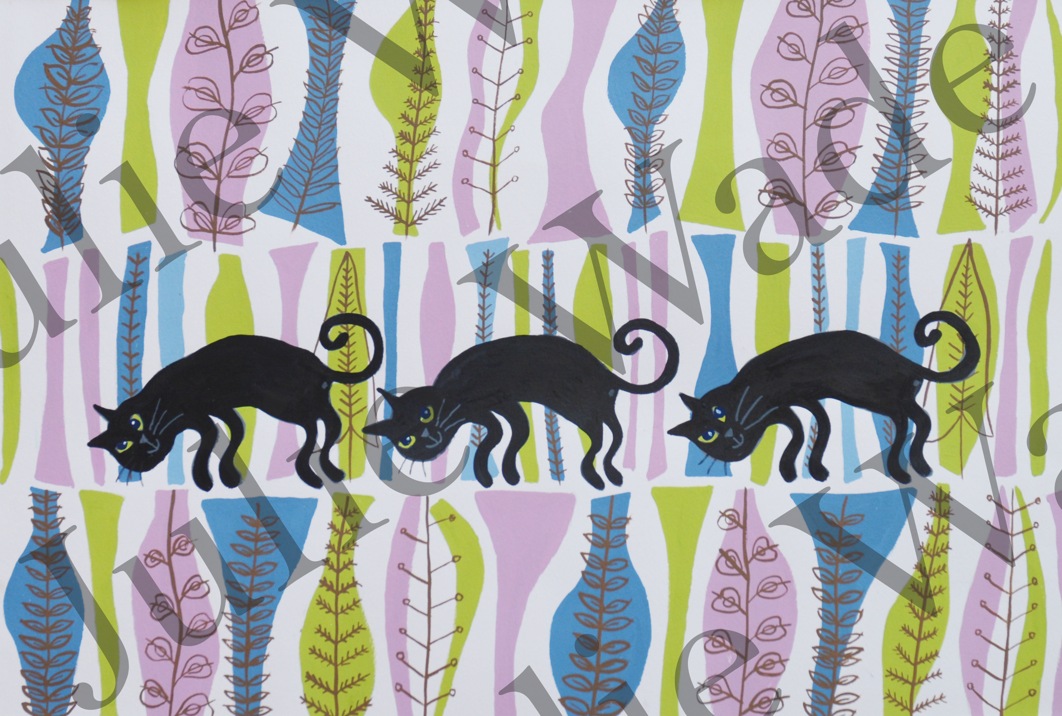 Three Cats Creeping