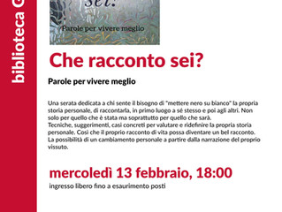 "Che racconto sei? " alla Biblioteca Gallaratese di Milano.