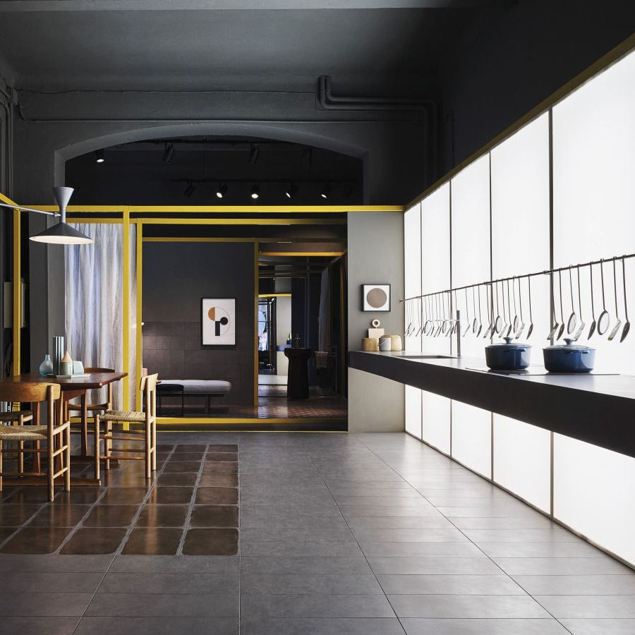 Color Palette Evening posses more warmth and depth than similar concrete inspired tiles.