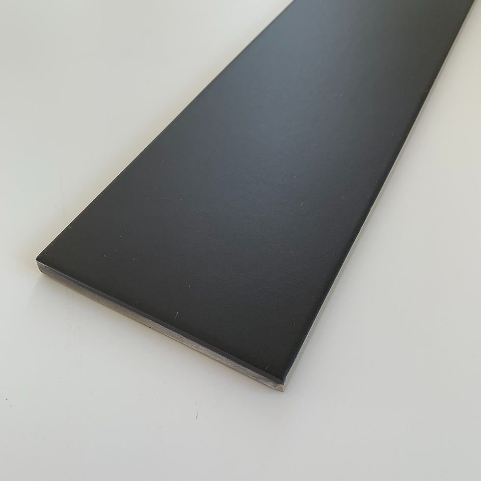 ES Tromboli Black city is a rectangular tile that has a soft satin finish that does not take away from its durability