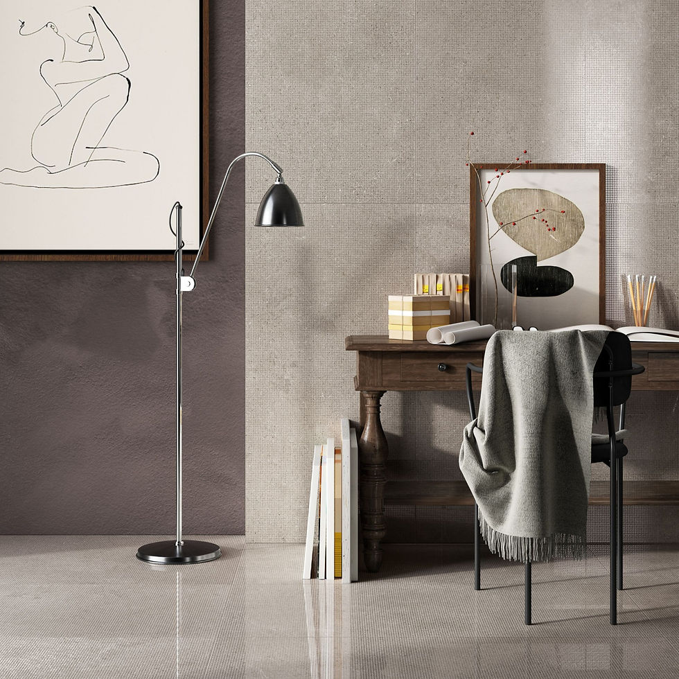 add interest to your interior design space with this semi-polished patterned porcelain tile