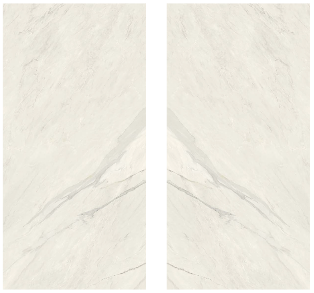 Slab Sahara White polished porcelain is soft, elegant and regal