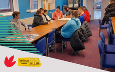 Young people socialising on Team programme